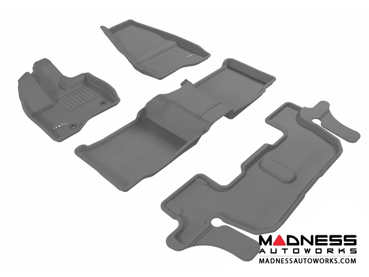 Ford Explorer Floor Mats (Set of 4) Gray by 3D MAXpider MADNESS